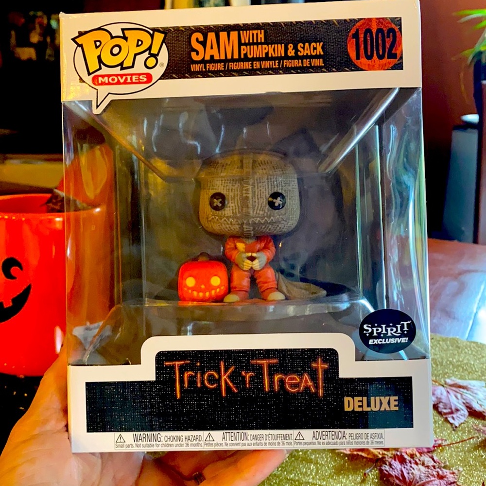 New Trick r treat Funko pop movies Sam with pumpkin Easter present idea